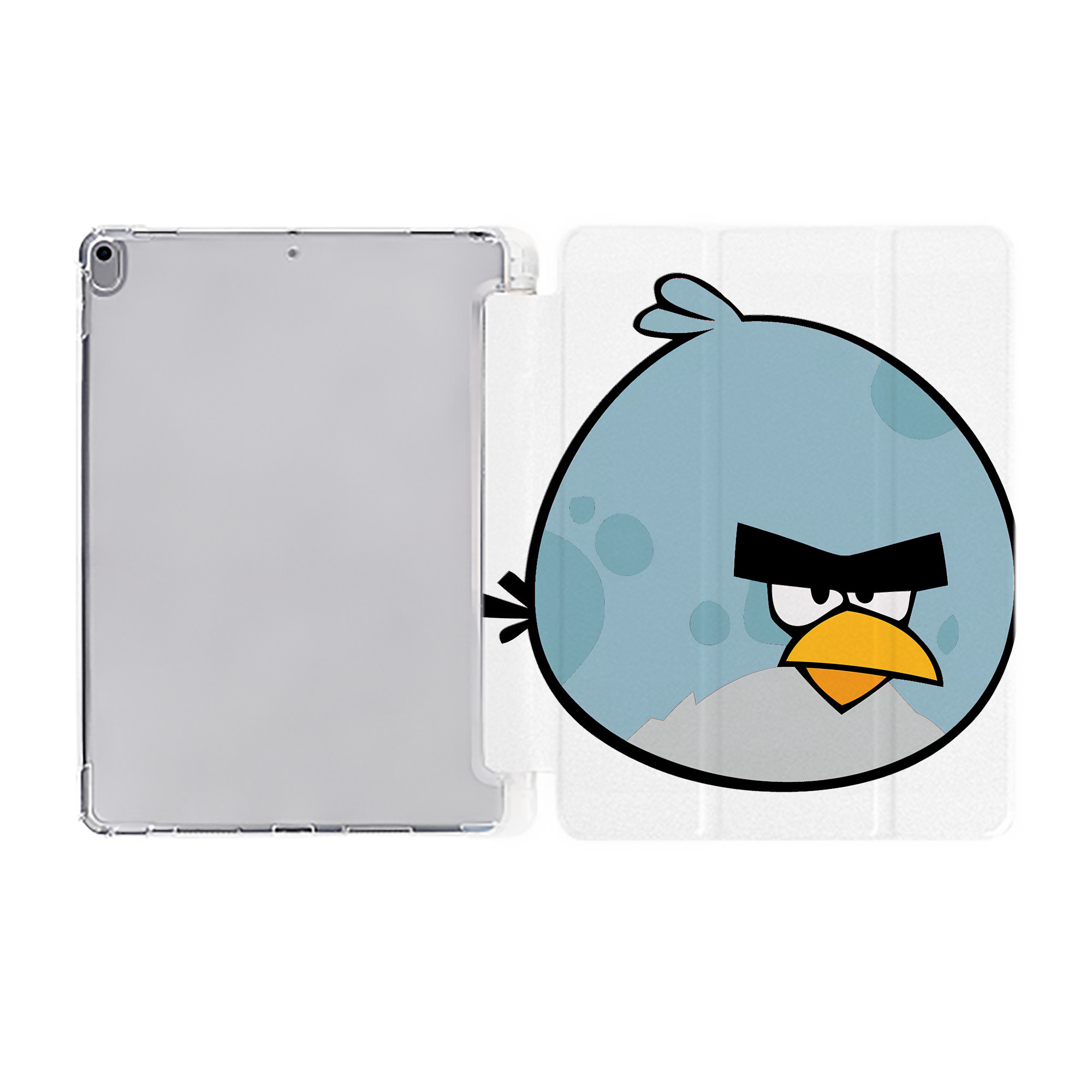 （画像用） Angry Birds アングリーバード IPad ケース ペン収納付き 三つ折りスタンド PUレザー×シリコン 対応機種9.5/10.5/10.9インチ